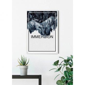 Komar Bild »Immersion Steel«, Abstrakte Wanddekoration