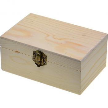Large Wooden Jewelry Case with Lid Lock