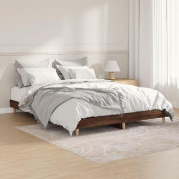Vidaxl Holzwerkstoff Bettgestell Eichen-Optik 140x190 Cm