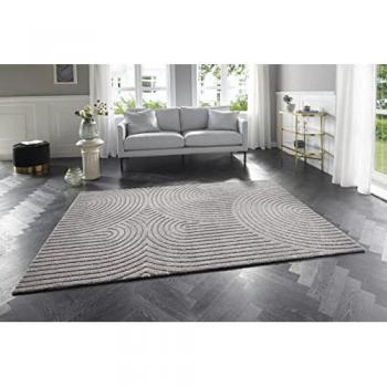 High/Low Density Panglao Grey Soft Pile Rug – 200 × 290 cm