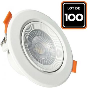 EUROPALAMP Paquete de 100 Focos LED Redondos 5W