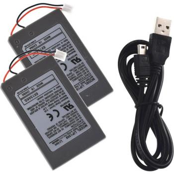 Paquete de baterías LIP1359 1800mAh para SONY PS3 + Cable de carga USB