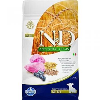 Farmina N&D Ancestral Grain Puppy Mini con Agnello e Mirtillo