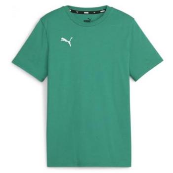 Puma teamGOAL Freizeit T-Shirt Kids Grün Weiß 116