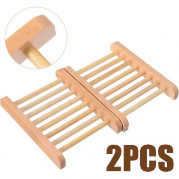 Contenedor de Jabón de Madera de Bambú 2 uds