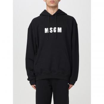 MSGM Men's Black Pullover – L Size