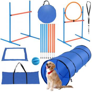 Swanew 5‑in‑1 Agilità con Tunnel, Barre e Box di Pausa