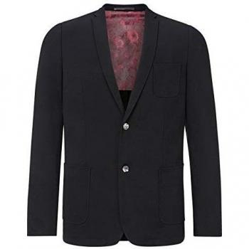 Charles Colby Herren Jersey-Sakko Sir Stanley schwarz 5XL (XXXXXL)