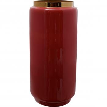 Kayoom Vase 455 in Koralle und Gold
