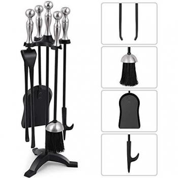 Attizzatoio e Attrezzi per Camino Amagabeli 5 pezzi