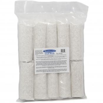 Mouldmaster – cinta de yeso craftrock 15 cm x 2,7 m Paquete de 10 rollos, color blanco