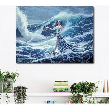 Fanciulla Marina – Arte in Diamanti 20x30