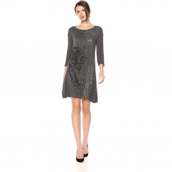Vestido Desigual, modelo Vest_pikory, (Gris Vigore Oscuro 2043)
