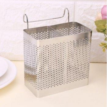 Soporte de utensilios de cocina colgante de acero inoxidable