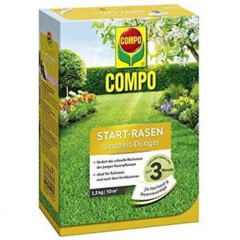 COMPO Start-Rasen Langzeit-Dünger für junge Rasenpflanzen, 1,5 kg