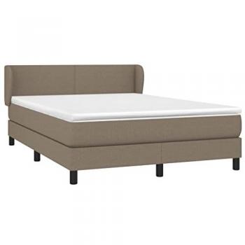 Matelas et sommier taupe 140x190 cm