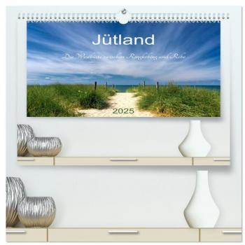 Jütland. Die Westküste zwischen Ringkøbing und Ribe (hochwertiger Premium Wandkalender 2025 DIN A2 quer) Kunstdruck in Hochglanz