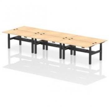 Dynamic Air Back-to-Back W1600 x D800mm Height Adjustable Sit Stand 6