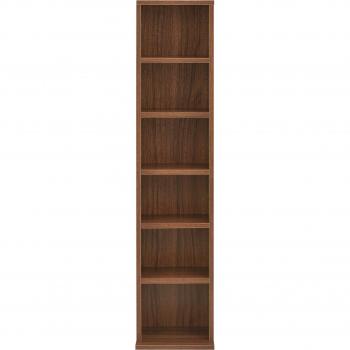 Scaffale per CD/DVD in MDF Melaminico Noce