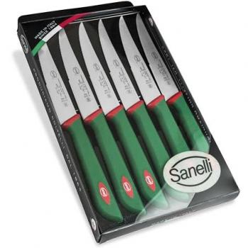 Set de 6 cuchillos de carne Sanelli Premana con mango antideslizante