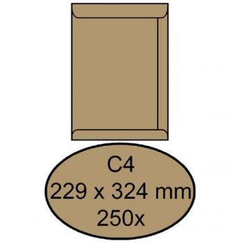 C4 Envelop 229x324mm Bruinkraft 250 stuks