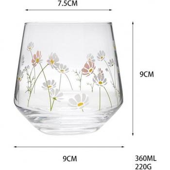 Taza de Cristal con Tulipán Coreano