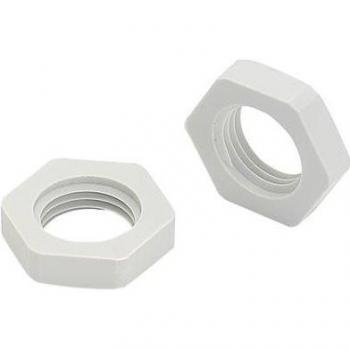 Contre-écrou M20 x 1,5 polyamide RAL 7035 – Gris clair
