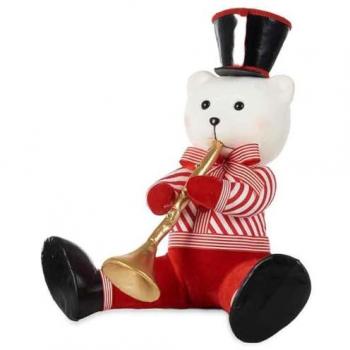 Orso Decorativo Trombetta Multicolore 45 x 45 x 36 cm