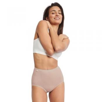 Sloggi 4P Basic Plus Maxi Panty Damen in Rosa/Lila