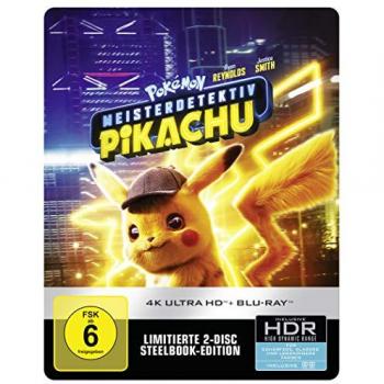 Pokémon Détective Pikachu Steelbook 4K UHD + 2D Blu-ray