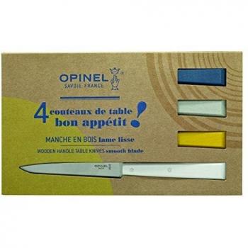 Opinel N°125 Table Knives, 4-Piece Set, Celeste Blue