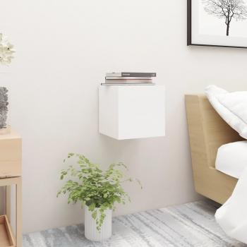 Bedside Cabinet White 30.5x30x30 cm vidaXL Engineered Wood