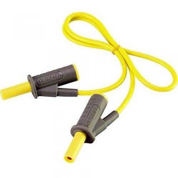 Yellow 0.5m Safety Test Lead with 4mm Banana Plugs MSB-501