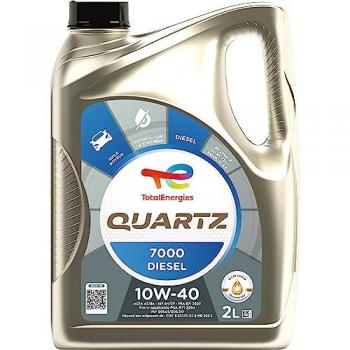 Huile lubricante Quartz 7000 Diesel 10W‑40, 2 L – TotalEnergies