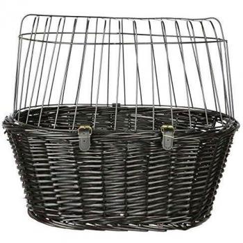 Trixie Wicker Bicycle Basket with Grid