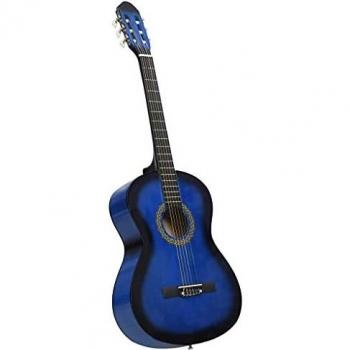 vidaXL Classical Guitar for Beginner Blue 4/4 39 Basswood