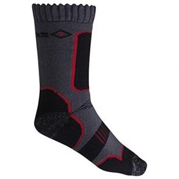IZAS Chaussettes Mixte Adulte GRAHAN, Gris Foncé/Noir, FR : S