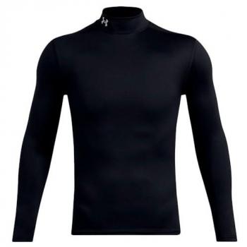 Under Armour Coldgear Elite Mock Long Sleeve Top Black/Metallic Silver XS Men