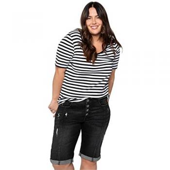 Jeansbermudas SHEEGO, Normalgrößen, schwarz, Gr. 54