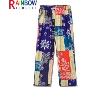 Pantalón Holgado Estampado Bandana