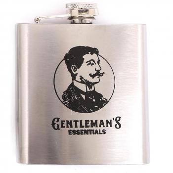 Gentleman‑Grade Chrome Alcohol Flask – 11×9.5 cm