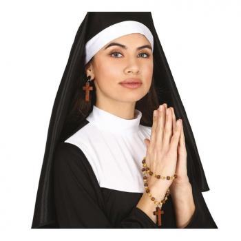 Orecchini a croce e rosario