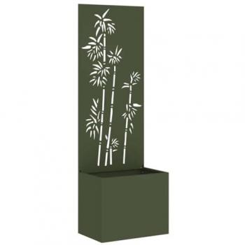 Panneau de jardin vert olive 50 x 140 cm