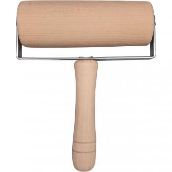 Elk Patterned Rolling Pin for Baking Cookies 15x4.5cm