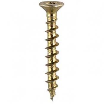 Ribbed Window Fabrication Screw (Timco) – 202Y, Countersunk, PH, Gimlet Point, 4.3 × 20, Yellow