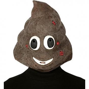 Maschera facciale cacca emoji