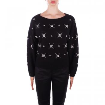 PINKO Maglia Donna Round Neck Nero