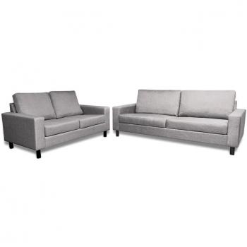 Divani 2/3 Posti Grigio Chiaro