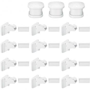 Kit d’armoire magnétique 30 tiroirs – Enfants, sans serrure, blanc