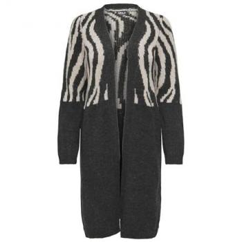 Cardigan ONLY Jade con Motivo Zebra Nero